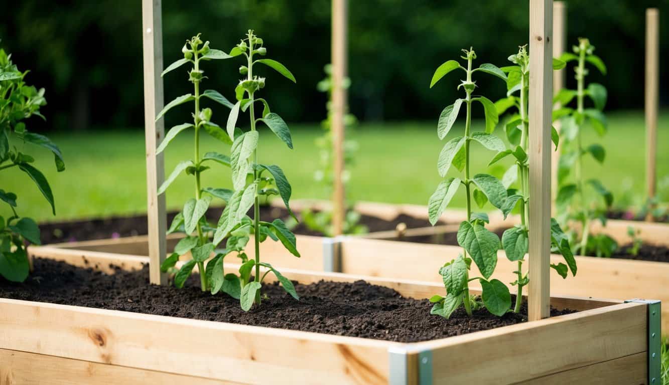 8 Steps Square Foot Gardening For Pole Beans