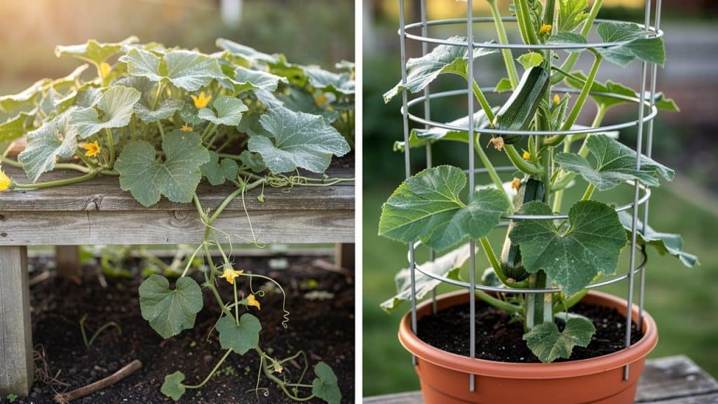 Grow Squash in Containers Vertically