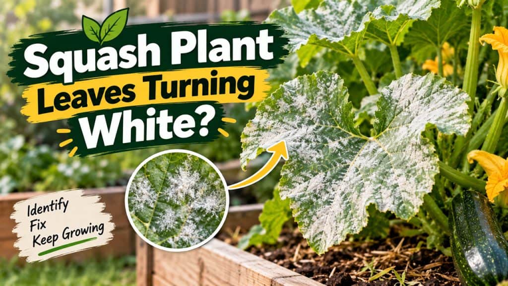 Squash Plant Leaves Turning White