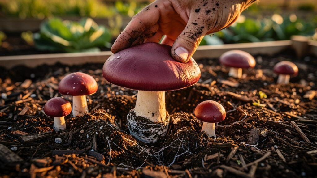 Grow Mushrooms in Your Vegetable Garden